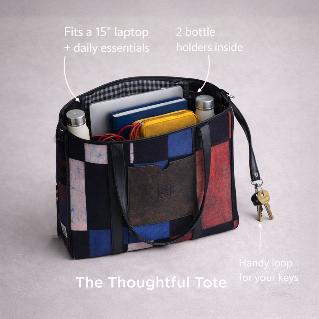 The Urban Ajrakh Tote Black
